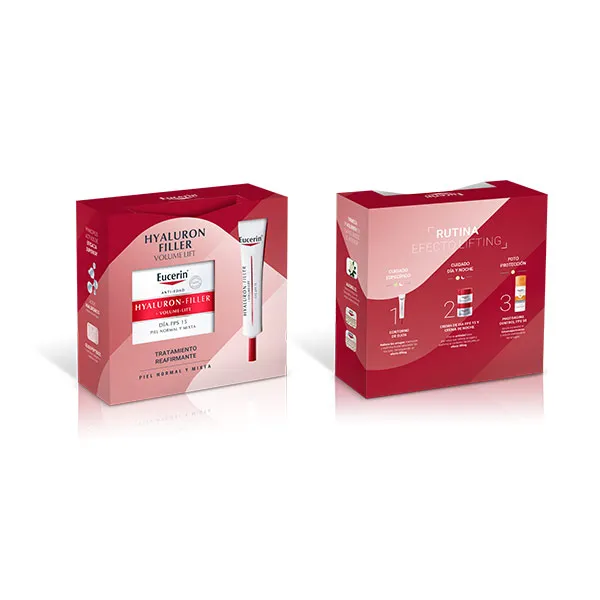 EUCERIN Hyaluron filler+ volumen lift piel n/m SPF 15 50ml + regalo contorno ojos